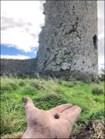 Lead shot found NW of Roscommon castle